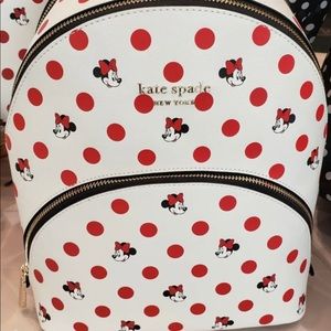 DISNEY KATE SPADE MINNIE MOUSE POLKA DOT BACKPACK!
